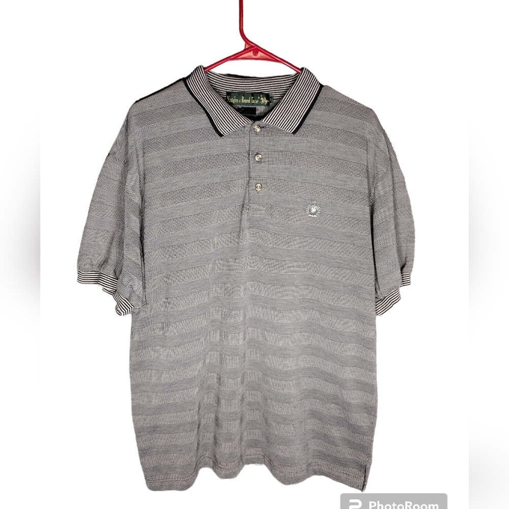 Knights Round Table grey polo L short sleeves